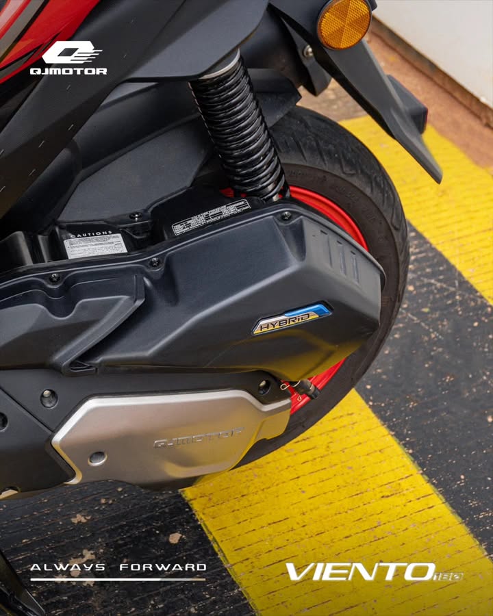 VIENTO AX180 CBS mesin 180cc nya responsif dari awal, ditambah hybrid assist yang bantu dorongan awal makin enteng dan sigap...