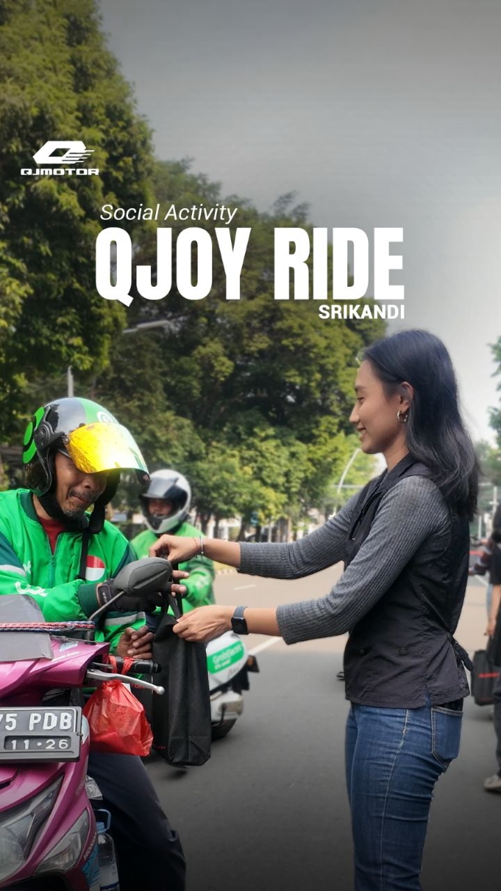 QJOY Ride bareng QJMOTOR Srikandi bukan cuma soal menikmati perjalanan, tapi juga tentang berbagi di setiap langkah yang dil...