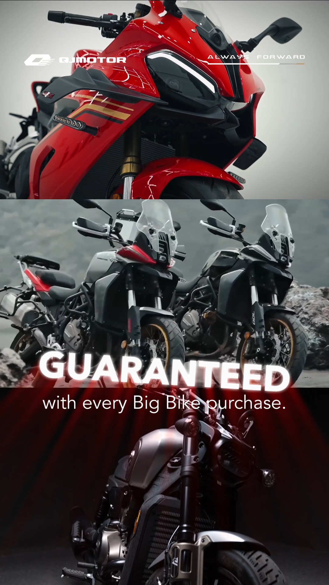 BUY A QJMOTOR, WIN A TRIP TO CHINA Big rewards for big rides