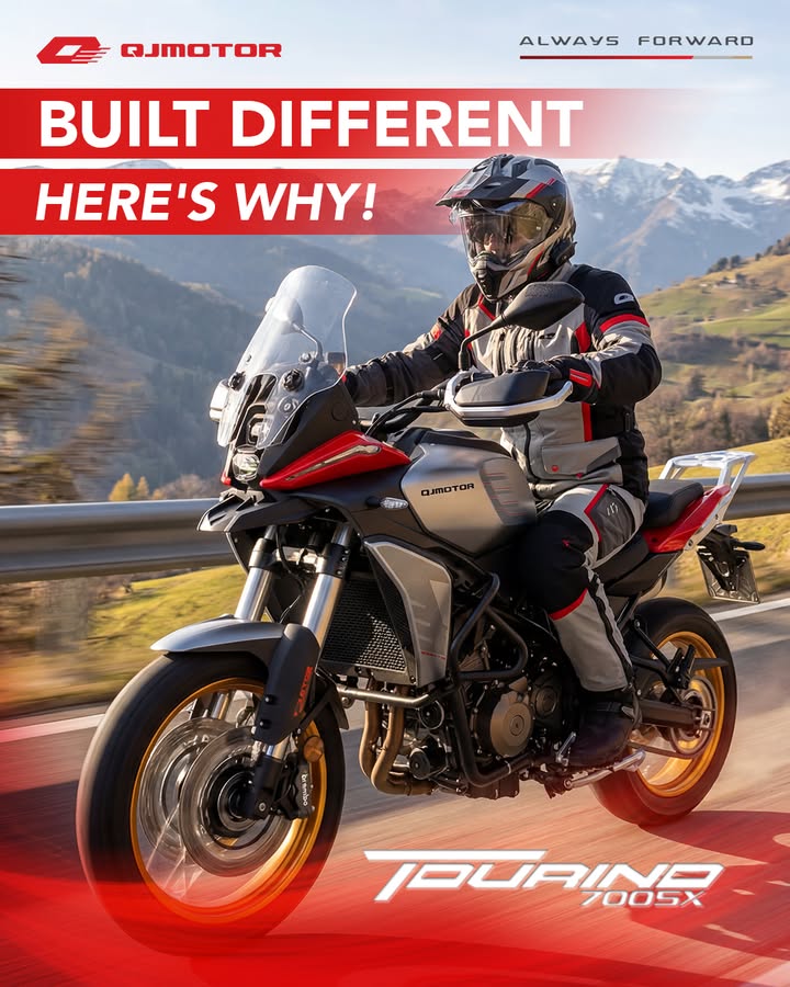 BUILT DIFFERENT. HERE S WHY. The QJMOTOR Tourino 700 SX is engineered for riders who refuse to stay on one path