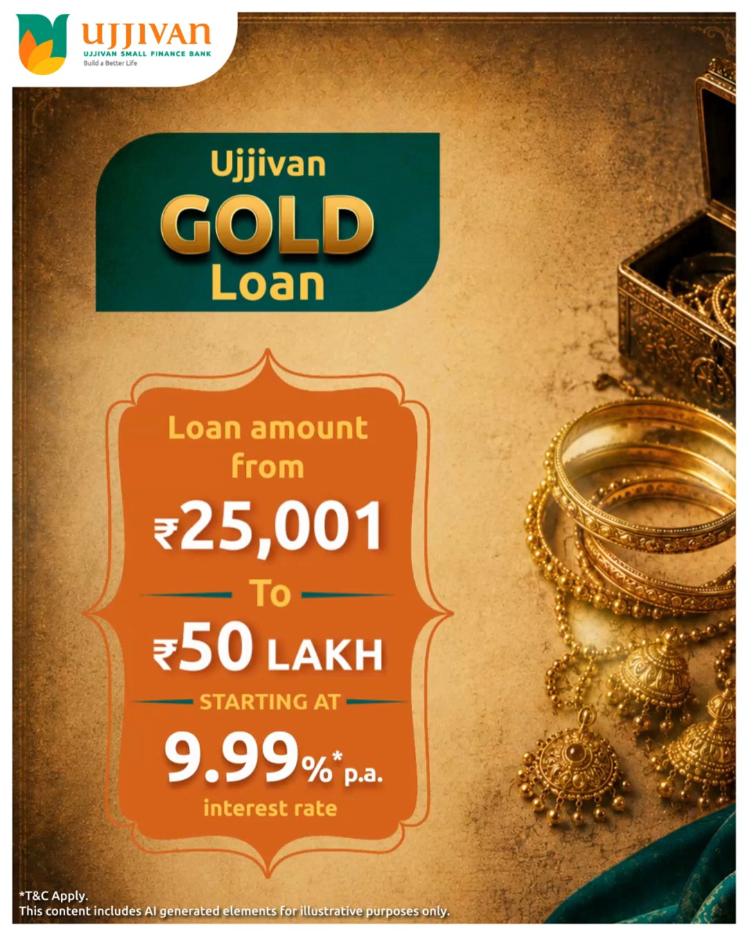 Whether its your childs education, setting a business or buying your dream home, let your next chapter begin with Ujjivan Go...