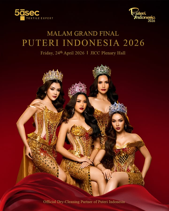 Behind every flawless look is expert care. 5 sec Indonesia, Official Dry Cleaning Partner of Puteri Indonesia 2026