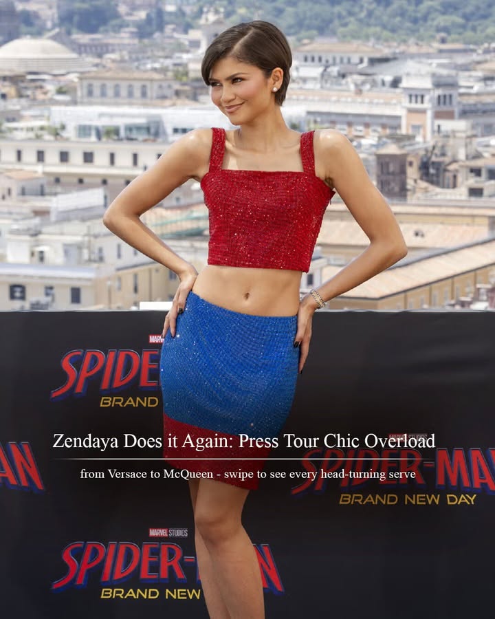 Zendayas Spider Man Brand New Day Press Tour Looks True style lies in the details