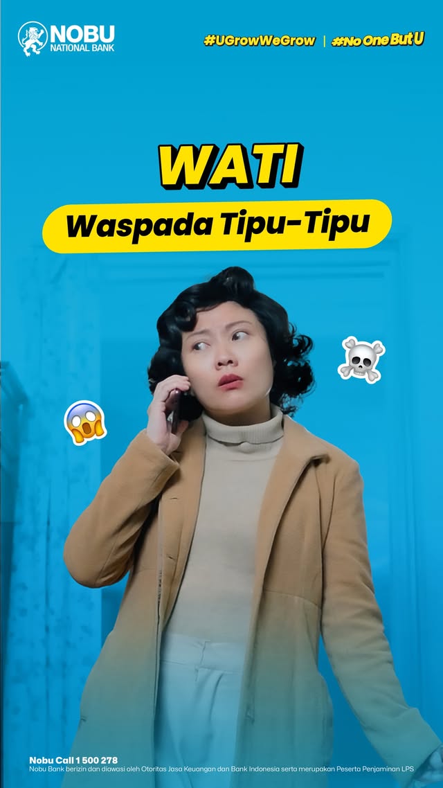 Gampang ketipu Udah ga jaman Sekarang jenis penipuan makin beragam, makanya harus kaya Bu WATI Waspada Tipu Tipu 