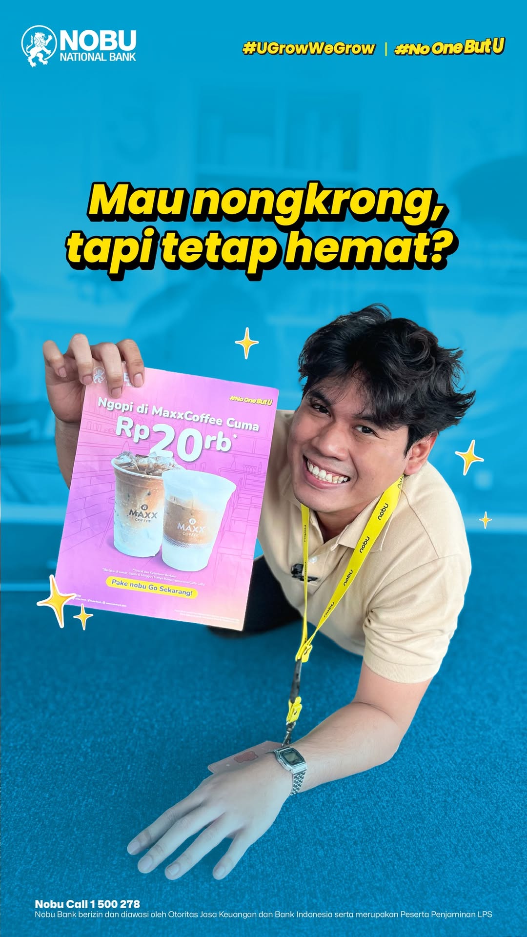Mau nongkrong, tapi tetap hemat Bisa dong, kalau pakai nobu Go Setiap weekend Jumat, Sabtu, Minggu kalian bisa beli...