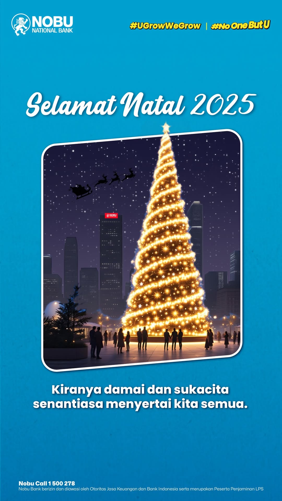 Selamat Natal 2025 Semoga sukacita Natal membawa terang, harapan, dan kelimpahan di setiap langkah kita