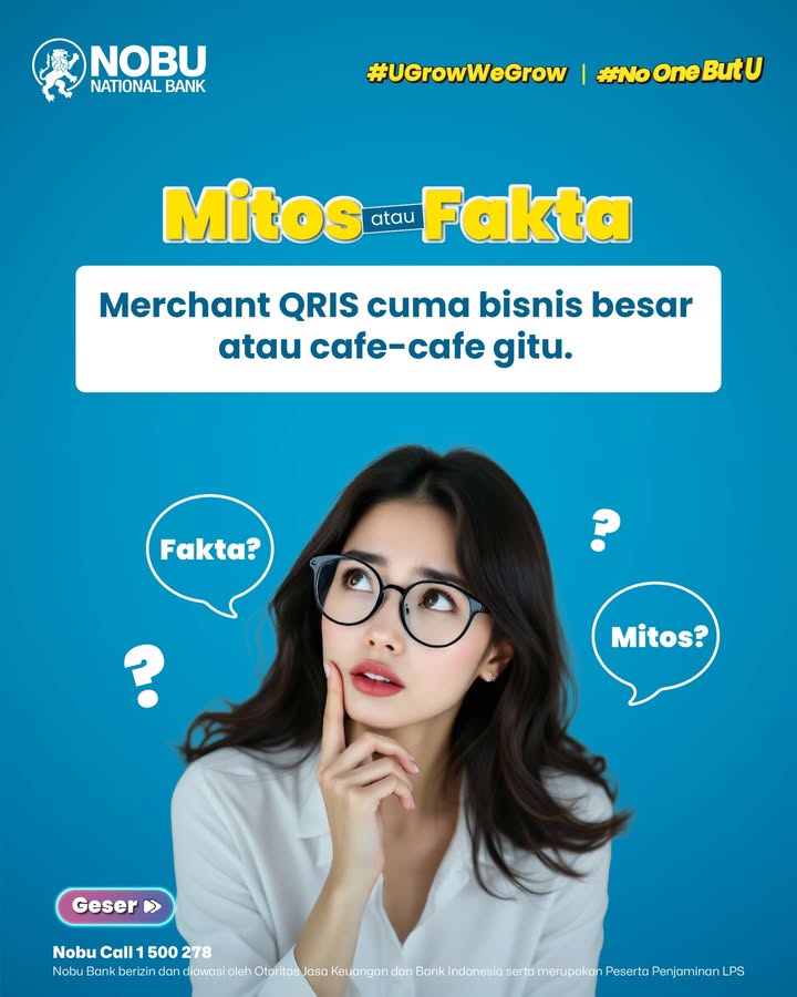 QRIS cuma buat bisnis besar atau cafe doang Emang iya BIG NO, ya, guys. UMKM pun juga banyak yang pakai, lho
