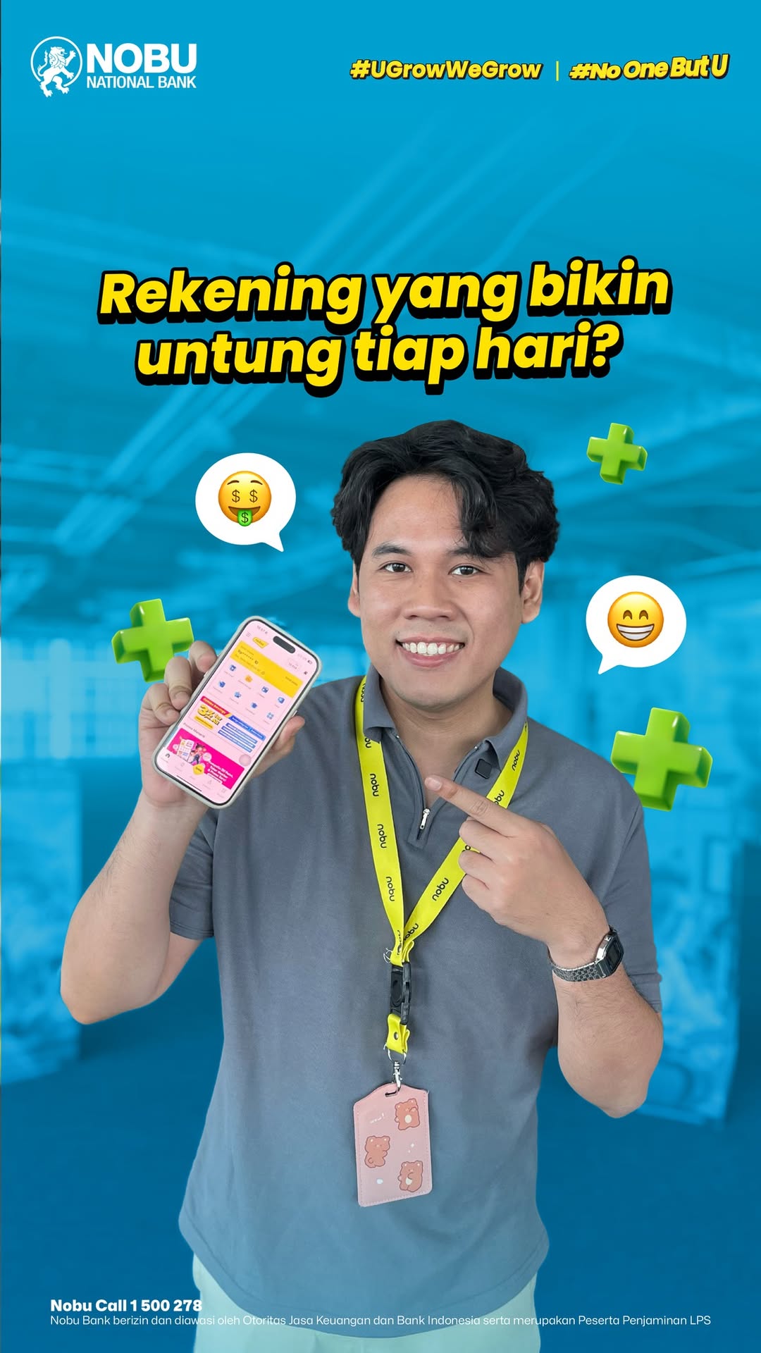 Rekening yang bikin untung tiap hari Emang ada Ada dong, namanya Nobu GoMax Savings Bunga 3 p.a
