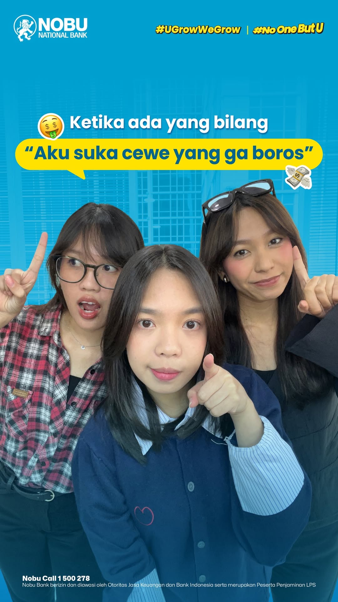 Ga suka cewe boros Tenang kita ga boros kok Buktinya aja kita pakai nobu Go buat bayar bayaran Token PLN, PDAM, paket...