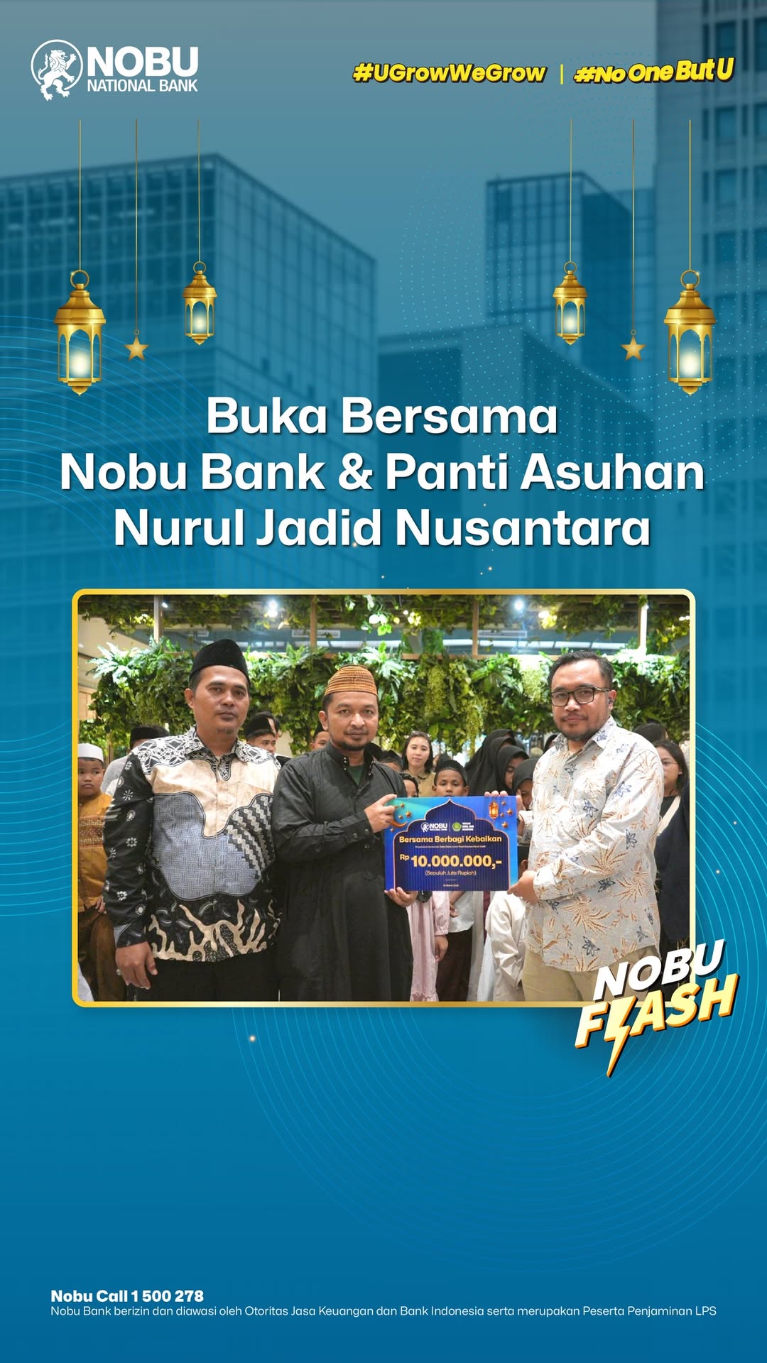 Kebersamaan sederhana di bulan Ramadan bisa jadi kehangatan besar Unit Merchant Business Nobu Bank berkesempatan mengad...