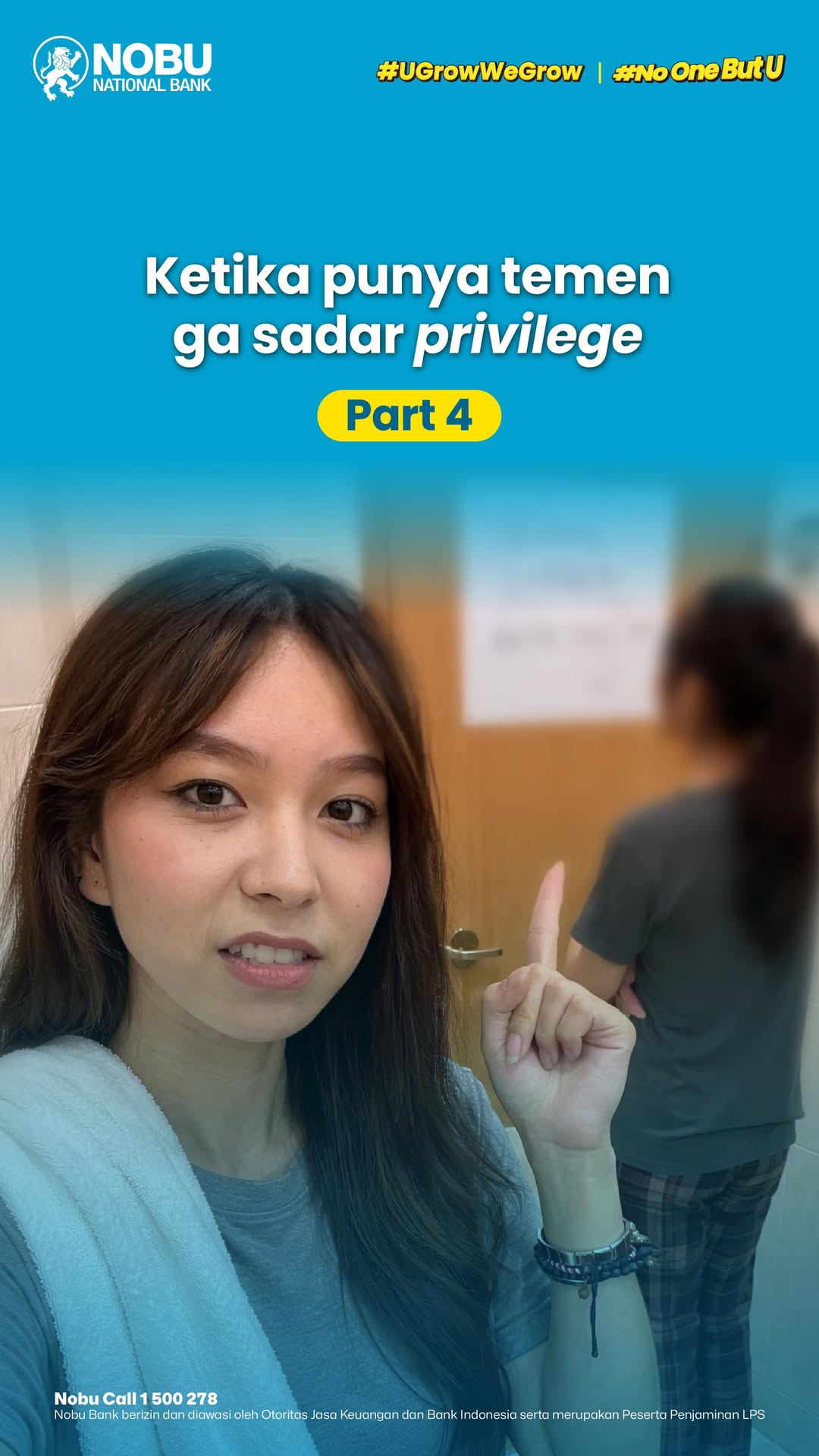 Dia beraksi lagi, guys Sis berpikir semua rumah minimal punya 2 kamar mandi NoOneButU UGrowWeGrow Nobu Ban...