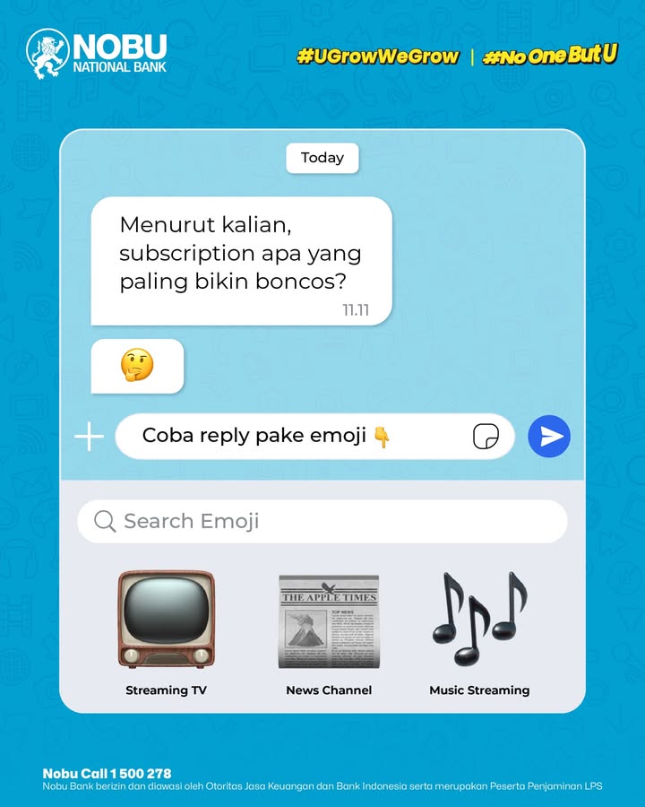 Mana yang paling bikin boncos menurut kalian Coba share jawaban kalian di komen, guys NoOneButU UGrowWeGrow Nobu...