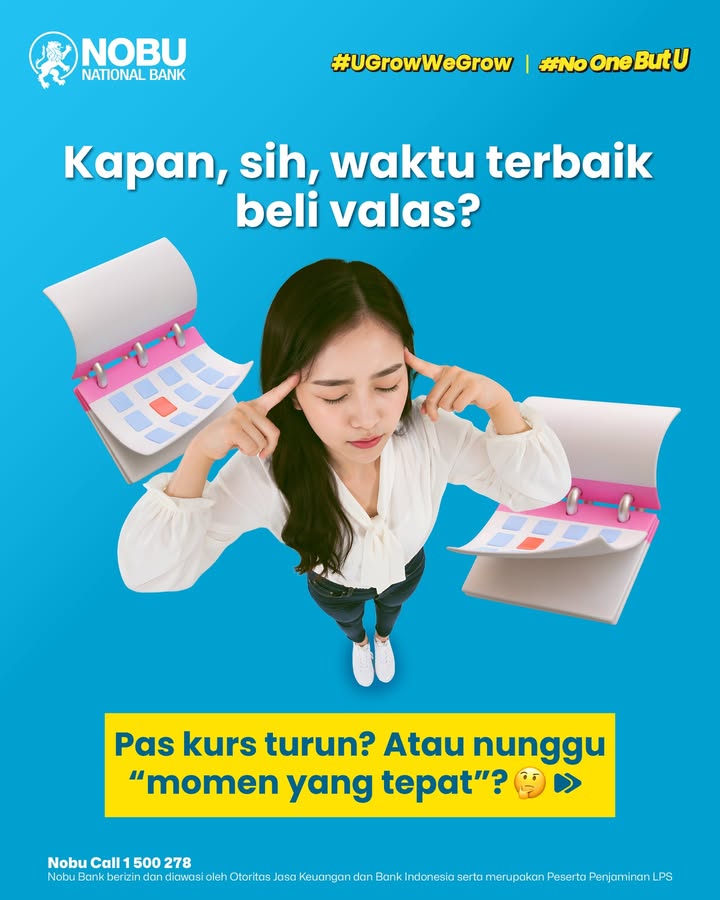 Mau beli valas, tapi nunggu kurs turun Sayangnya pergerakan kurs itu susah buat ditebak