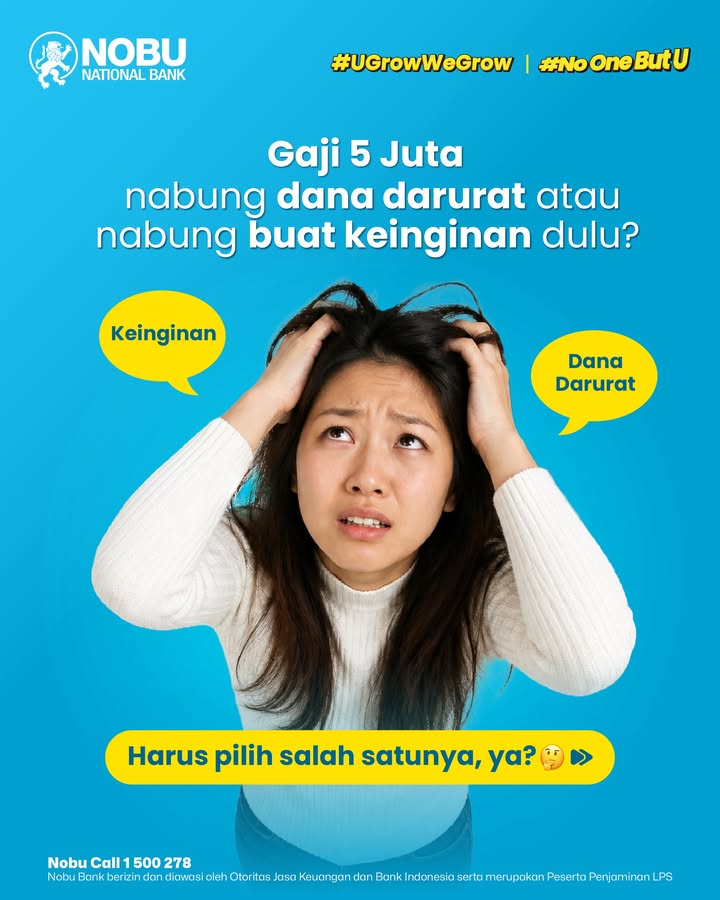 Gaji imut, mending nabung dana darurat atau buat keinginan, ya Memang sering jadi dilema, sih, tapi tenang ada strate...