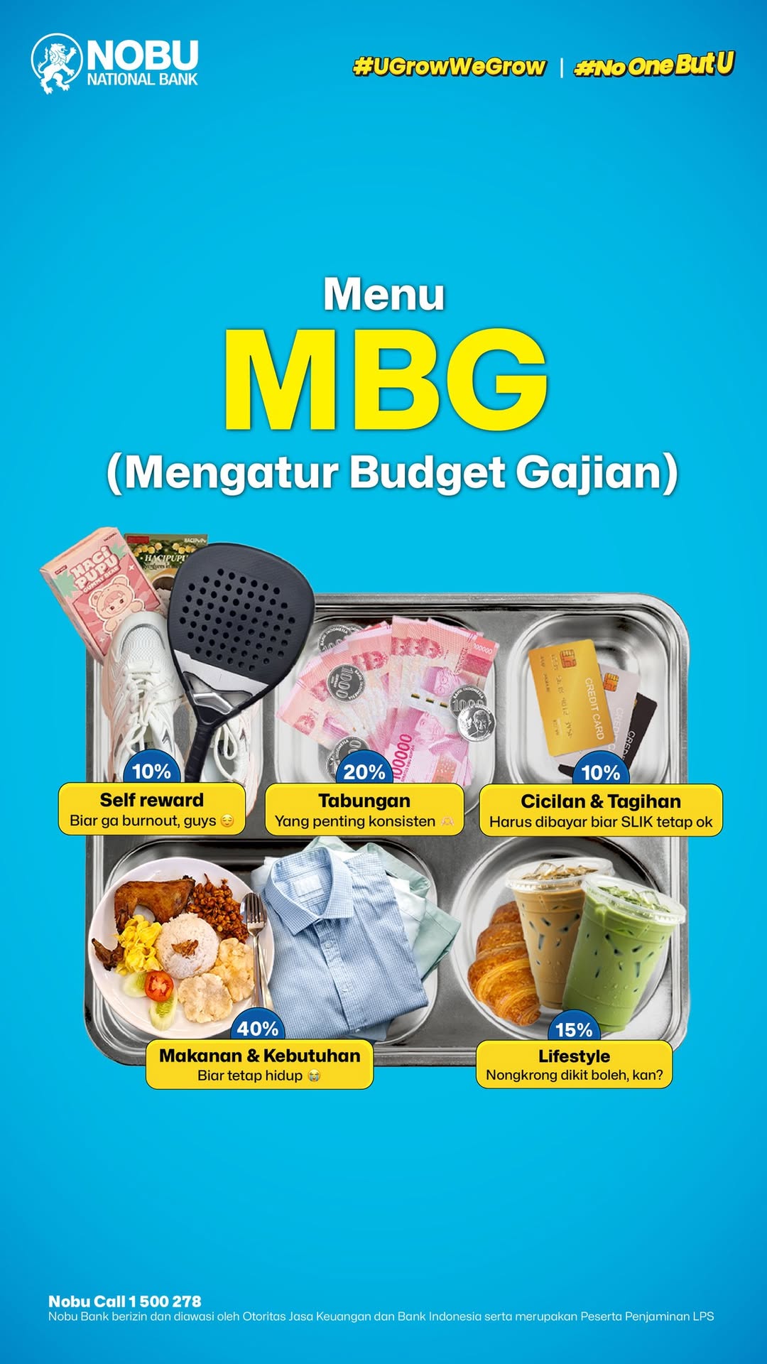 Ini rekomendasi MBG Mengatur Budget Gajian ala Mino yang bisa kalian coba Terus nabungnya pakai Nobu GoMax Savin...