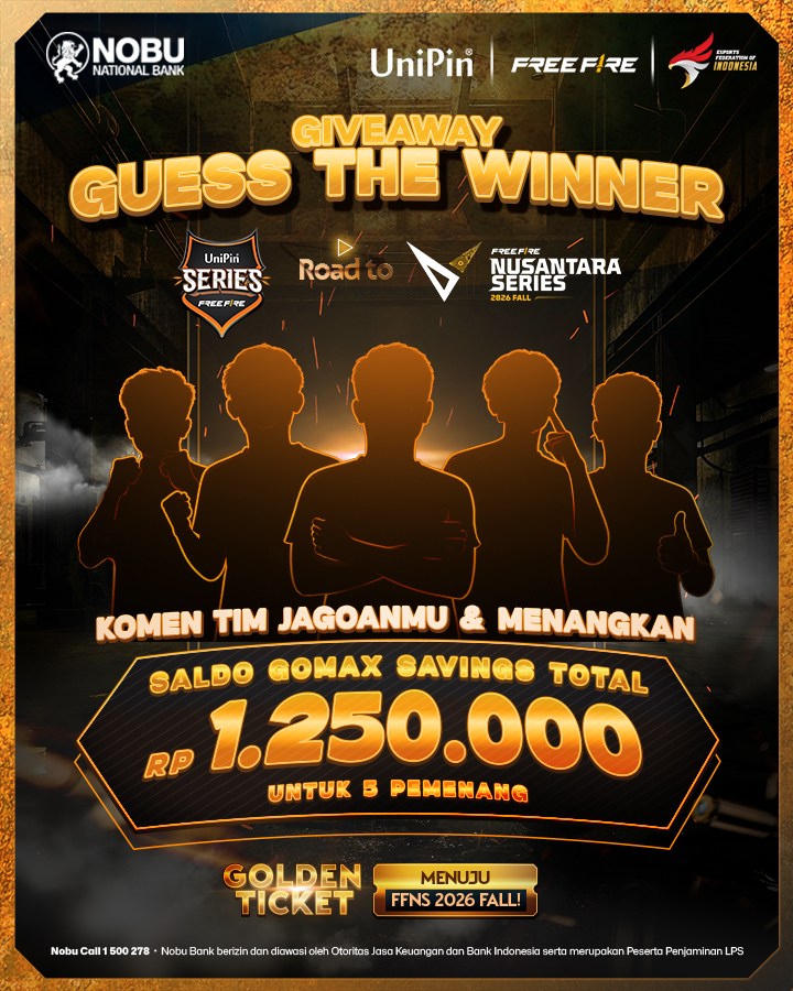 GIVEAWAY Guess the Winner UniPin Series Road to FFNS 2026 Fall Para jagoan udah siap