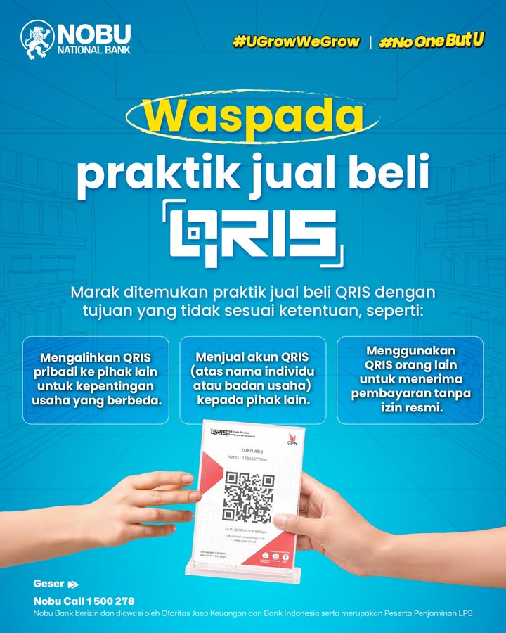  Waspada praktik jual beli QRIS Akhir akhir ini marak ditemukan praktik jual beli QRIS yang tidak sesuai deng...