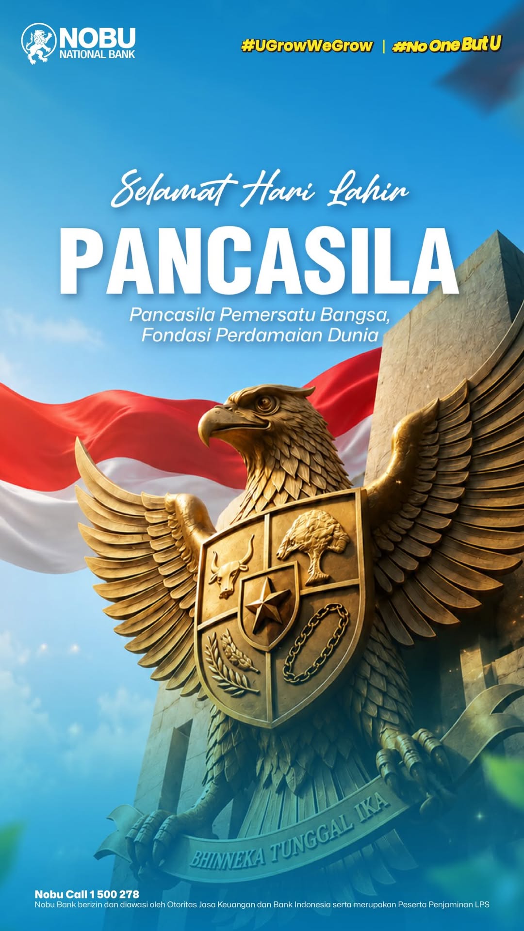 Selamat hari lahir Pancasila Di tengah keberagaman, Pancasila mengajarkan kita untuk saling menghargai, menjaga persatuan,...