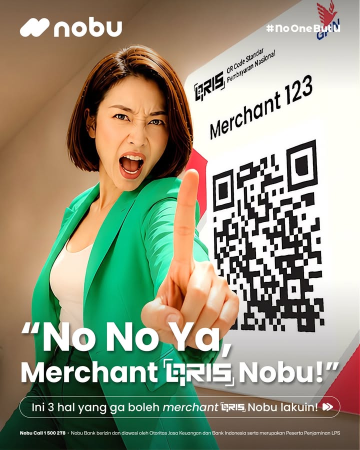  No no ya, merchant QRIS nobu Biar transaksi QRIS tetap lancar dan nyaman, sebagai merchant QRIS Nobu,...