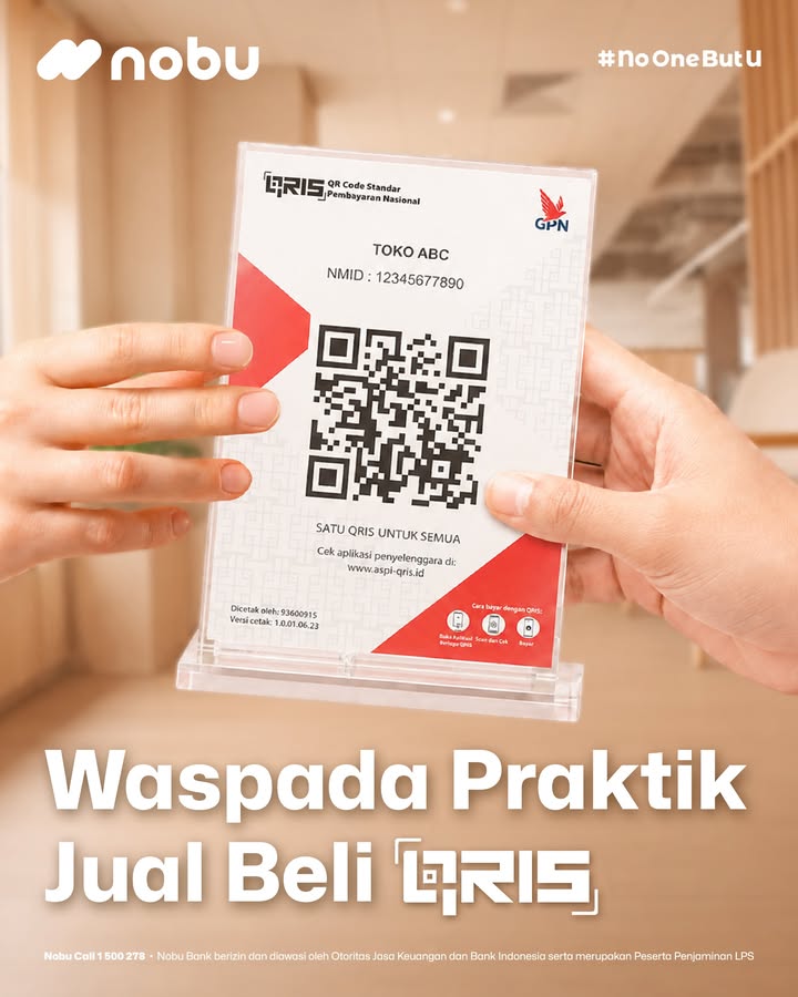  Hati hati Praktik jual beli QRIS semakin marak Praktik jual beli QRIS untuk tujuan yang ga sesuai sama tujuann...