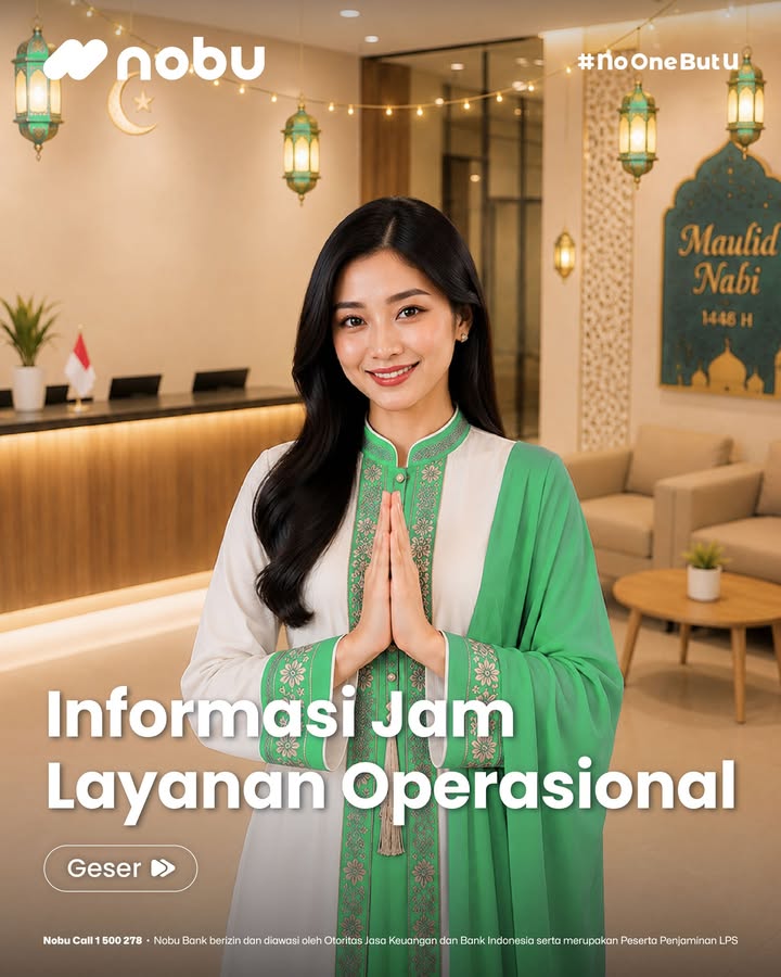  Perubahan Jam Layanan Operasional Kami mengumumkan penyesuaian jam layanan di Kantor Cabang Nobu Bank pada tanggal 25 ...