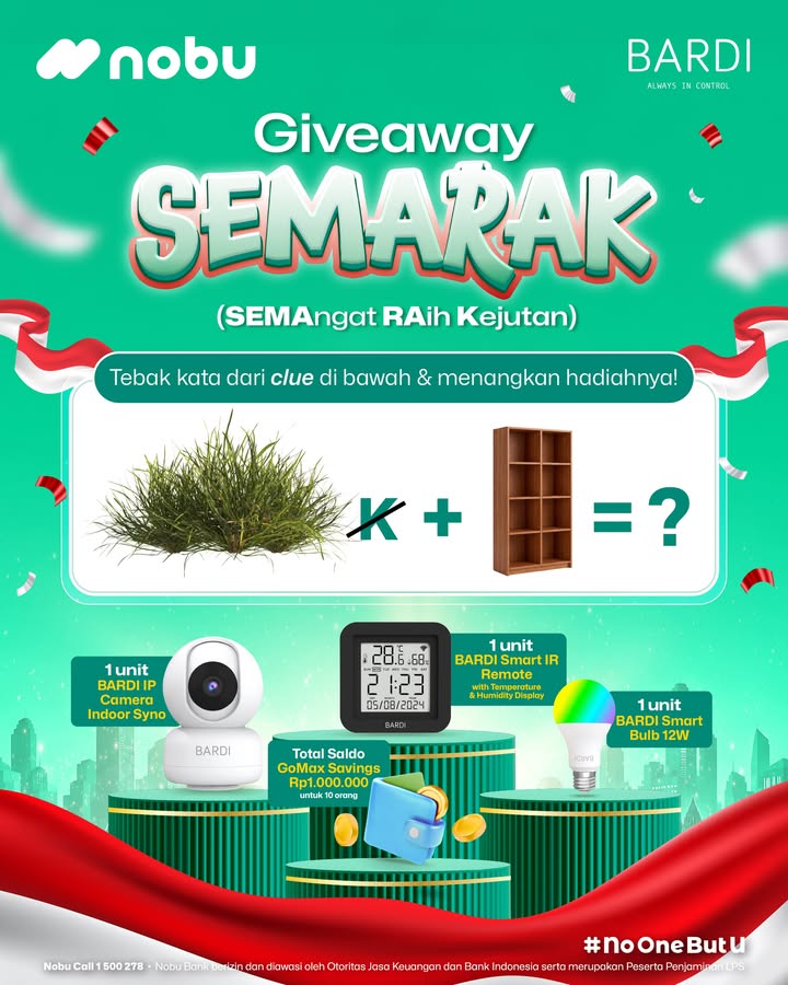  Semangat Agustusan masih membara, waktunya ikutan Giveaway SEMARAK SEMAngat RAih Kejutan Nobu Bank dan BA...