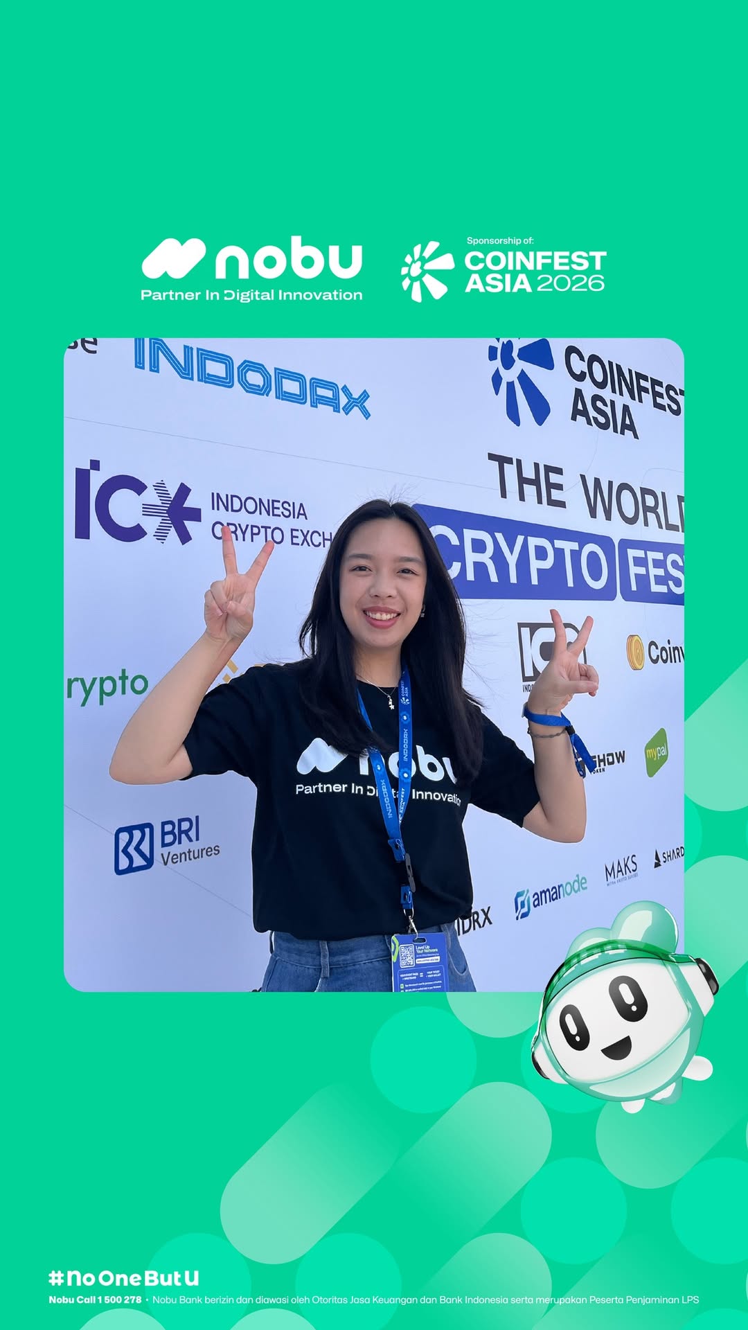 Coinfest Asia 2026 We were there Senang banget karena Nobu Bank bisa hadir di Coinfest Asia 2026 buat ngedukung ko...
