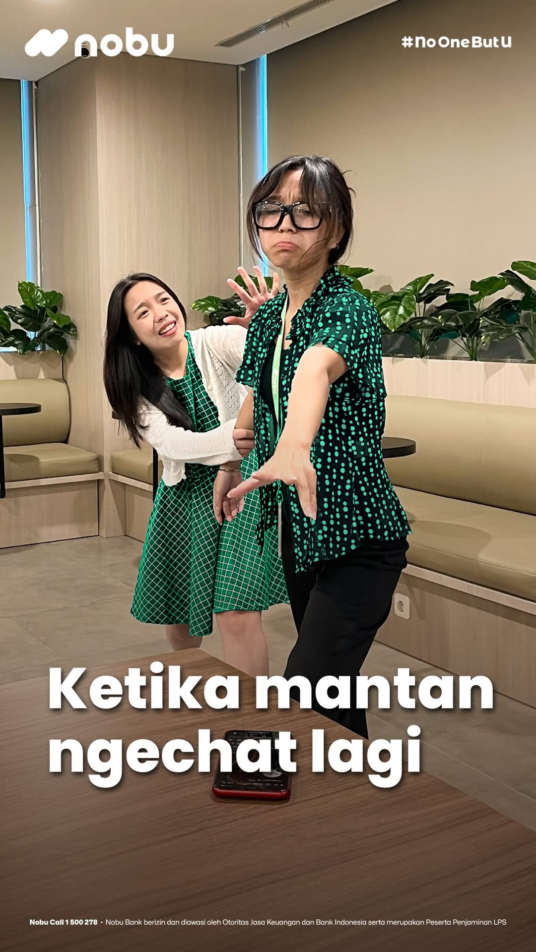Jawab engga, ya Tapi kalau ga dijawab, terus ternyata nanyain soal Nobu GoMax Savings yang bisa gratis transfer ke se...