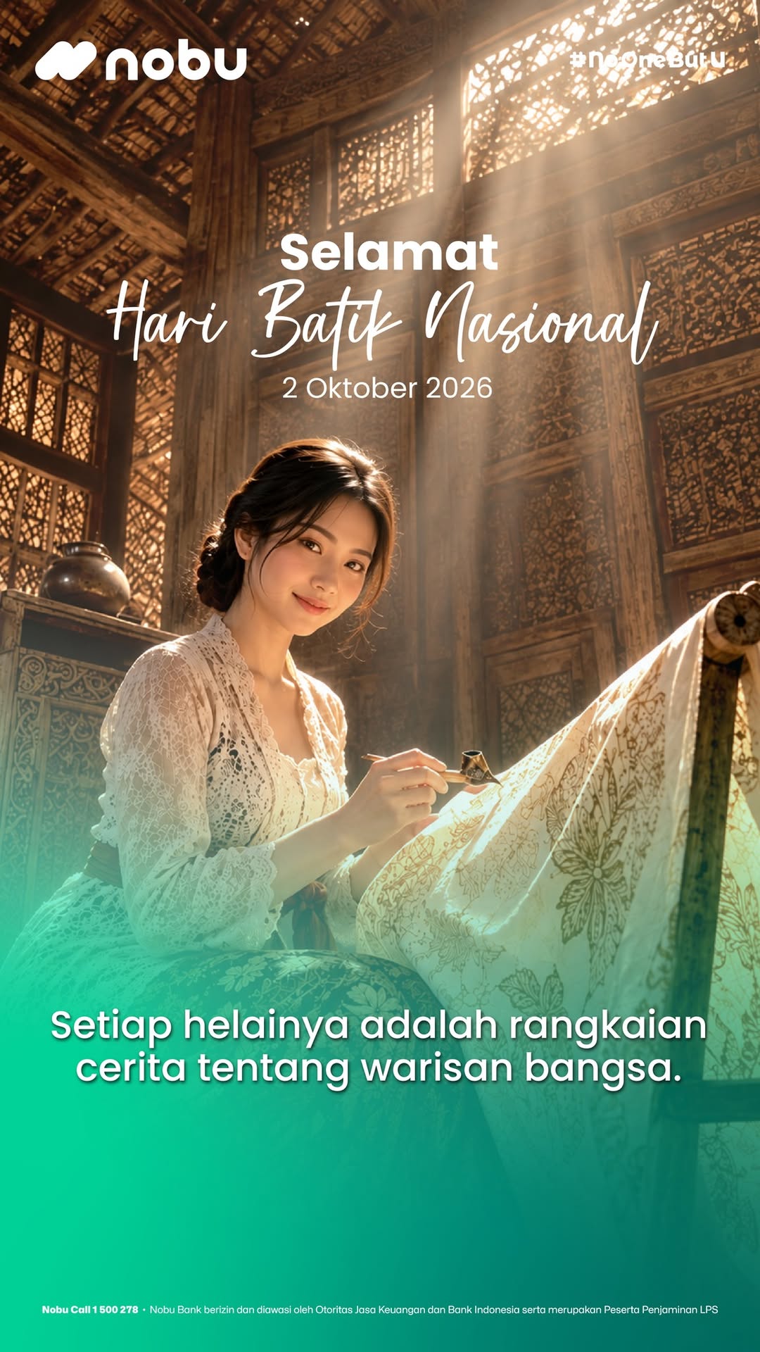 Selamat Hari Batik Nasional Setiap motif batik menyimpan cerita dan nilai yang menjadi bagian dari perjalanan budaya Indon...