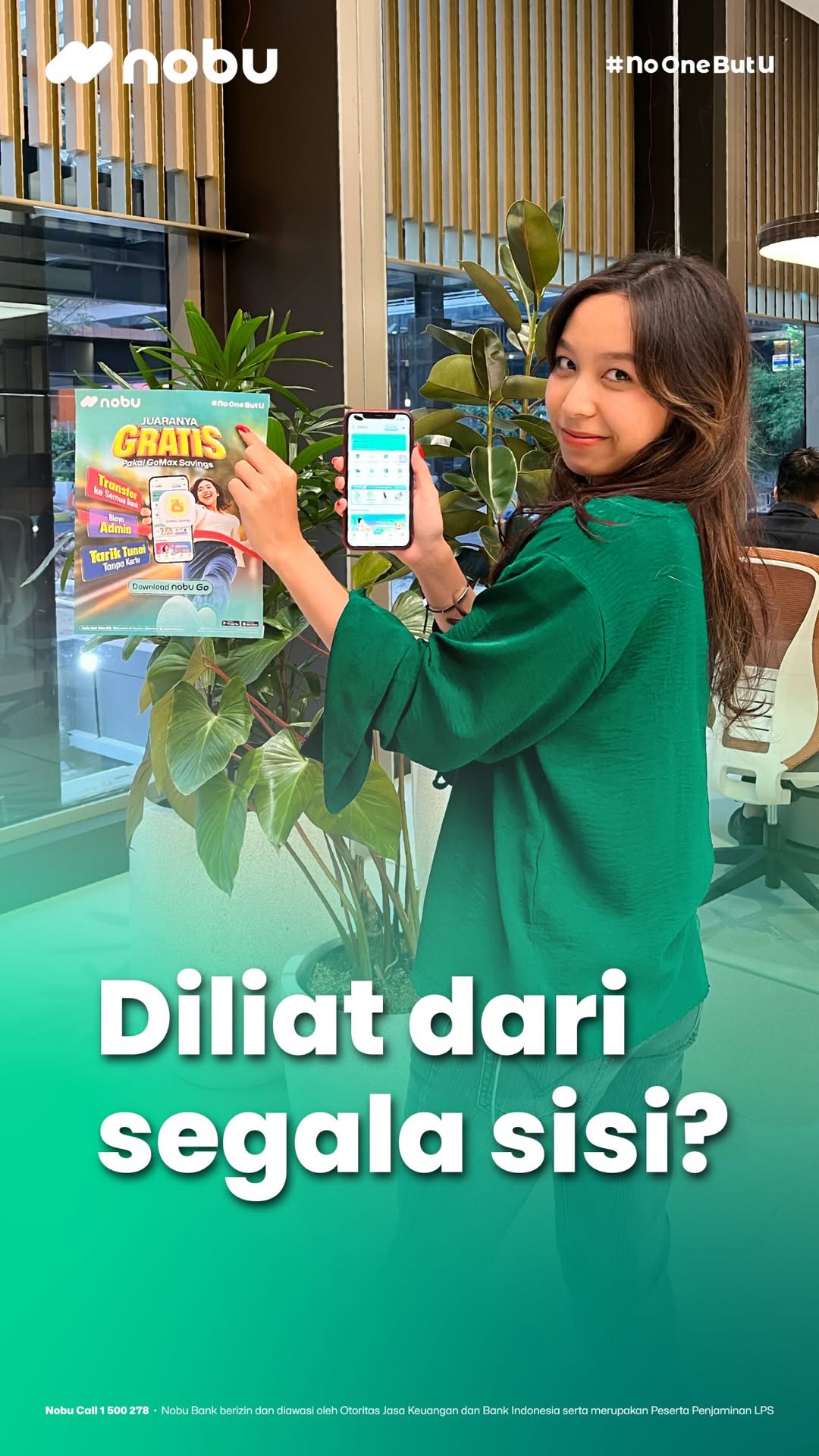 Diliat dari sisi depan, belakang, samping, sampe deket Ga takut dong Kan, nobu Go mau diliat dari sisi manapun tetap...