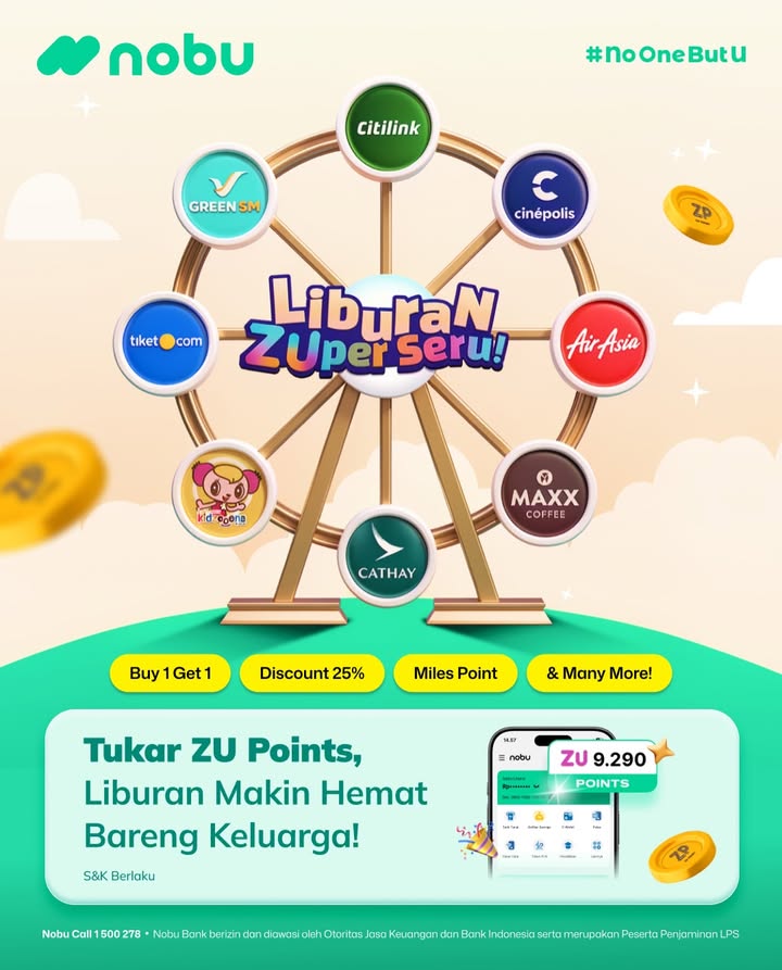 Liburan makin Zuper seru bareng ZU Point Mau nonton lebih hemat atau ngopi sambil chill saat liburan Bisa banget ...