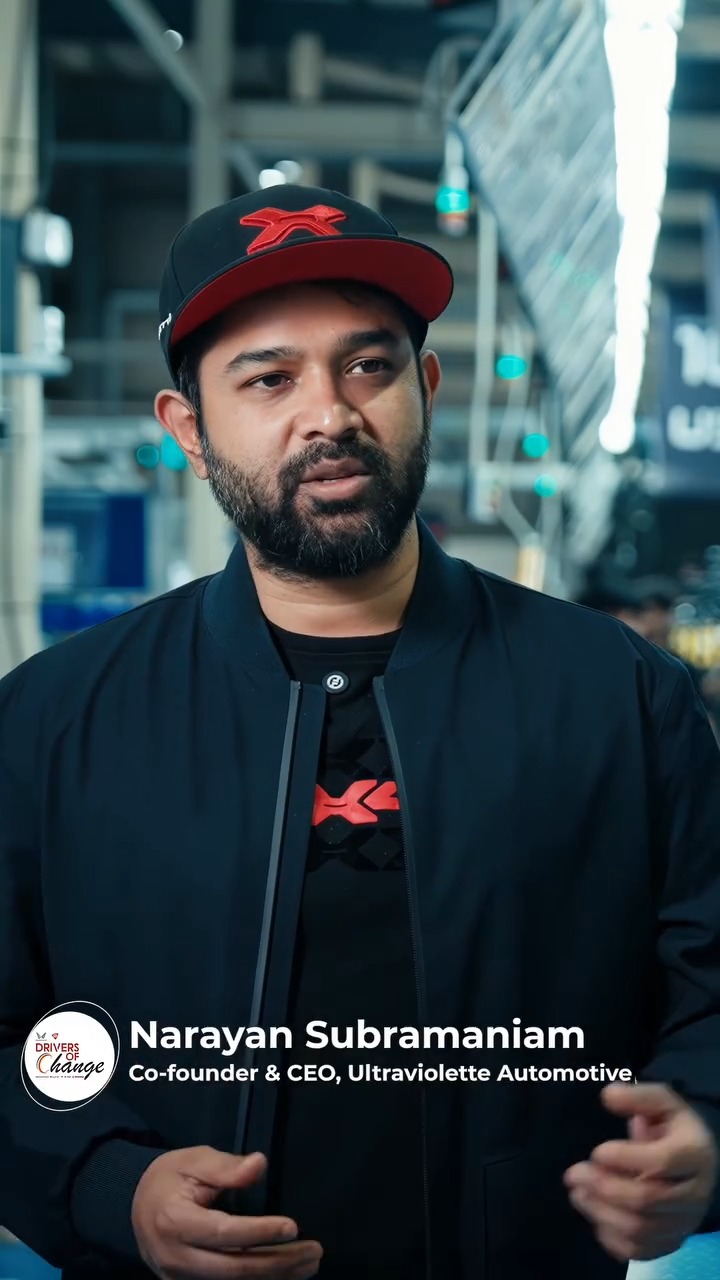 Next in line we met Narayan Subramaniam and Niraj Rajmohan, Founders of Ultraviolette Automotive
