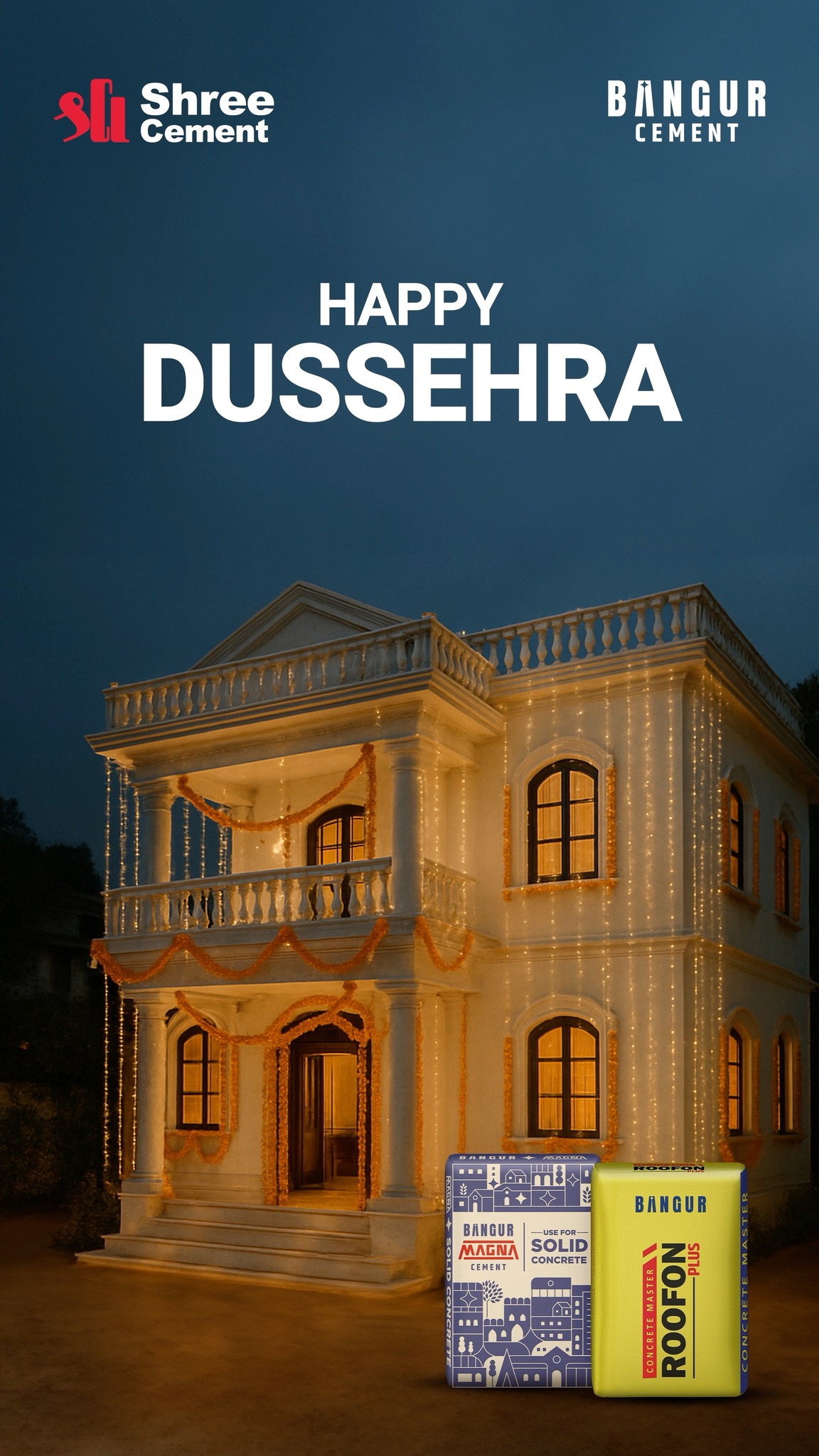 Bangur Cement hai aapke ghar ki buraiyon ka Ram Baan ilaaj. Happy Dussehra SolidGharSirfBangur