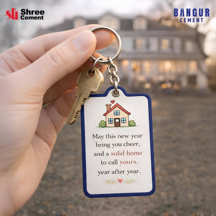 May this new year bring you cheer and a solid home to call yours, year after year. BangurCement SolidGharSirdBangur