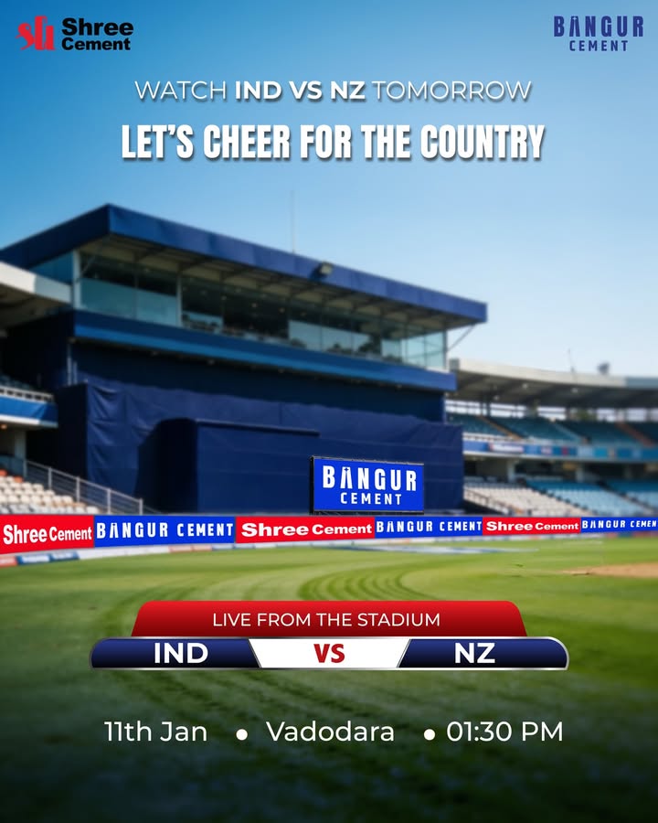 Shree and Bangur Cement are back on ground in the IND NZ series, starting tomorrow