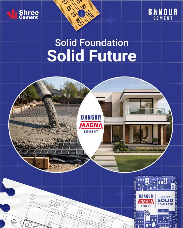 A solid foundation for a solid future. BangurMagna SolidFoundation SolidConcrete SolidFuture SolidGharSirfBangur