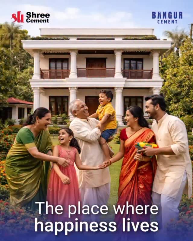 A happy home is built on a solid foundation. BangurMagna SolidConcrete BestCement Strength SolidGharSirfBangur