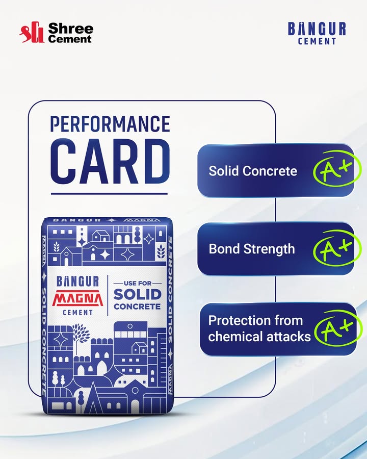 The report card says it all. BangurMagna BangurCement ConcreteStrength SoliGharSirfBangur Construction