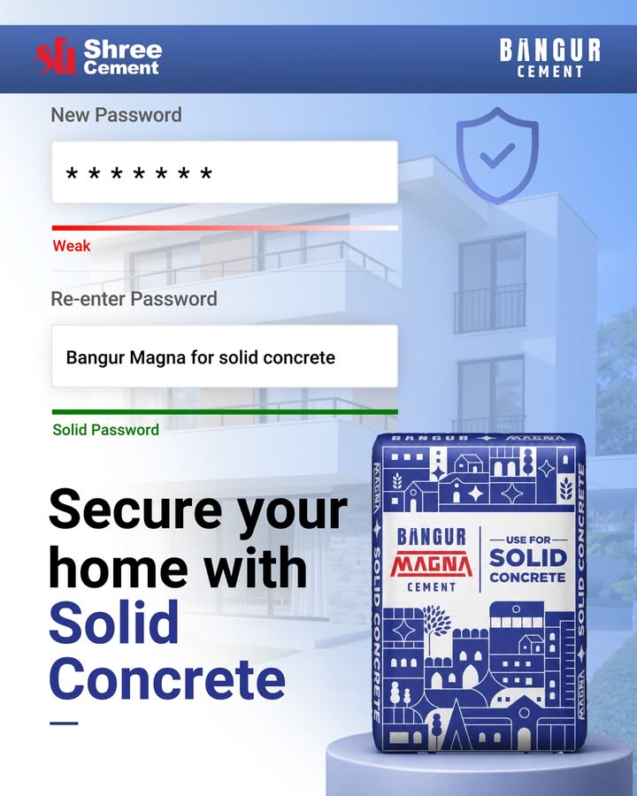 Secure your home with solid concrete BangurMagna BangurCement Construction DreamHome SolidGharSirfBangur