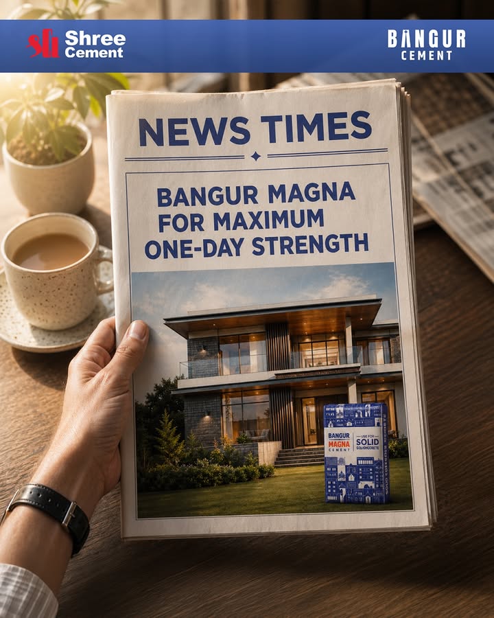 Strength that shows from Day 1. BangurMagna SolidFoundations Construction DreamHomes SolidGharSirfBangur