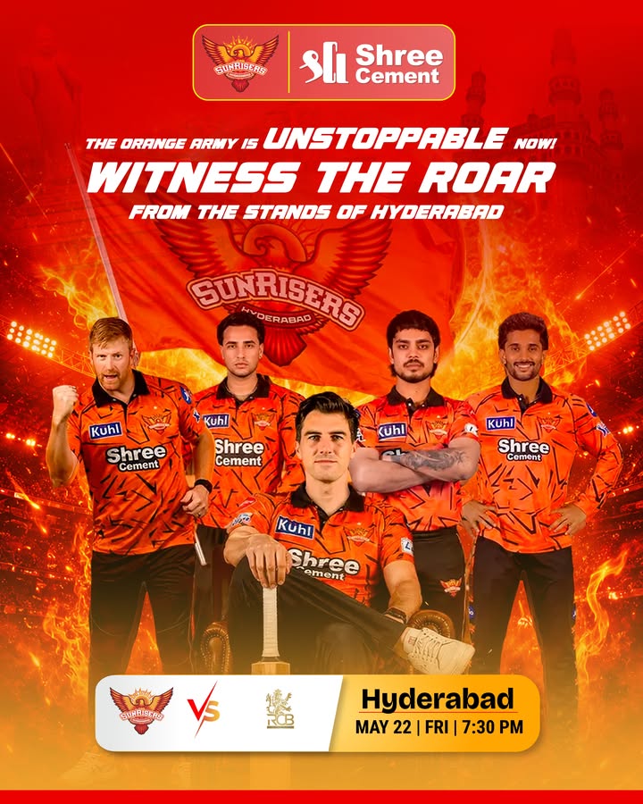 Orange army ready to roar again Catch the action tonight at 7 30 PM
