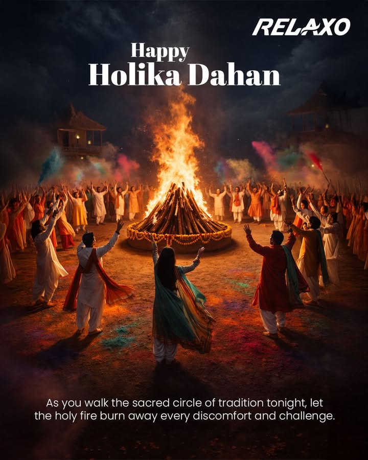 Let the warmth of Holika Dahan ignite a new spirit, while your feet find their familiar, steady ground