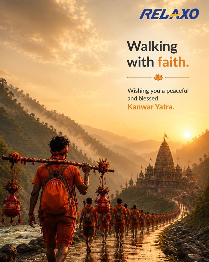 Walking with faith. Every step filled with devotion