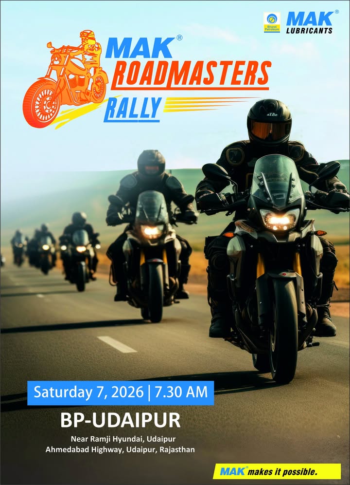 The MAK Roadmasters Rally Udaipur Edition, in collaboration with BuzzMoto supported by United Riders is here to set the ...