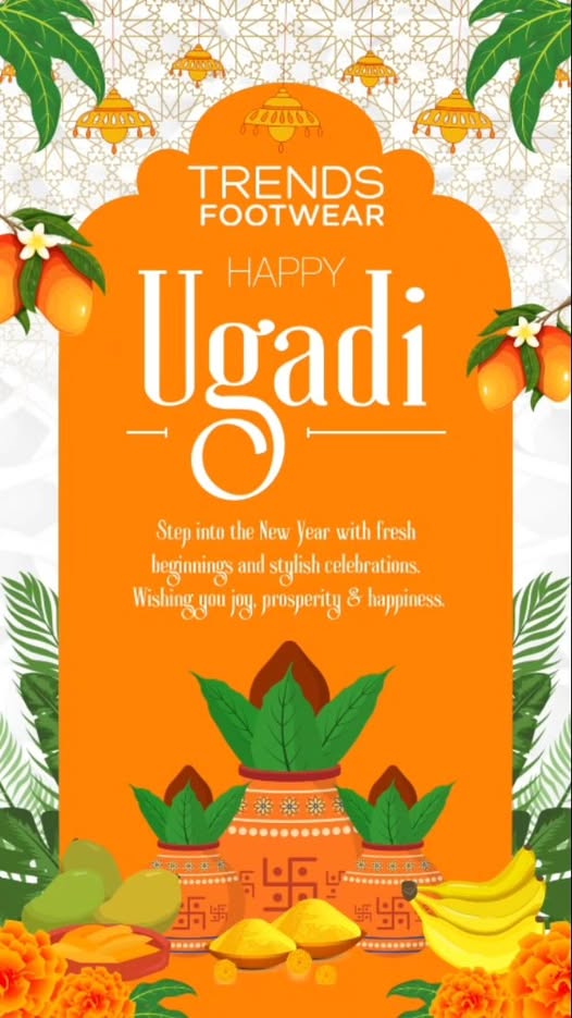  Happy Ugadi from Trends Footwear Fresh beginnings deserve fresh kicks. Step in with style, comfort celebration