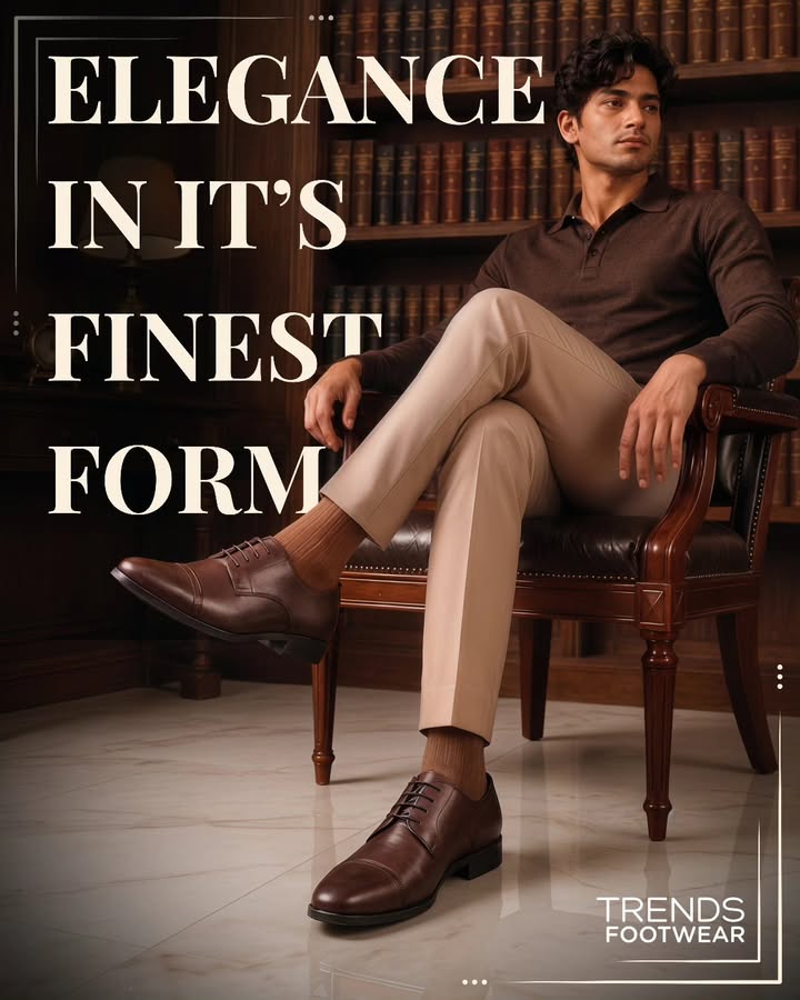  Step into timeless style with these elegant brown shoes from TRENDS FOOTWEAR Perfect for adding a touch of so...