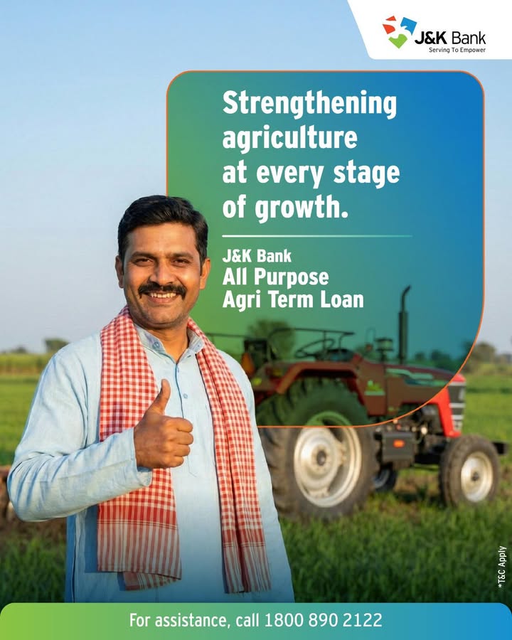 From essential farm equipment to advanced agri ventures, J K Banks All Purpose Agri Term Loan supports farmers in building s...