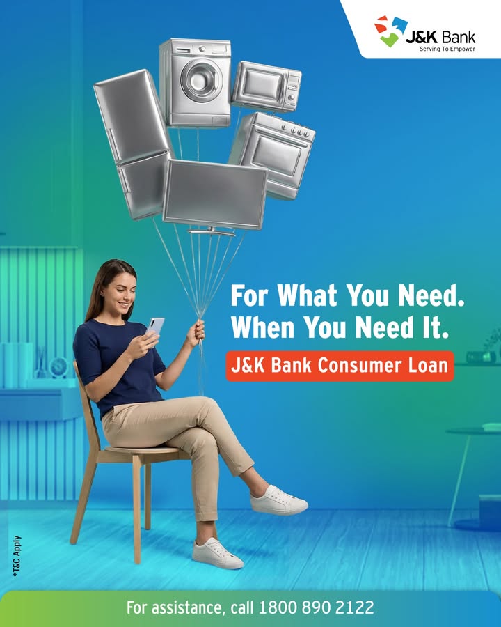 With J K Banks Consumer Loan, you get timely financial assistance designed for your need
