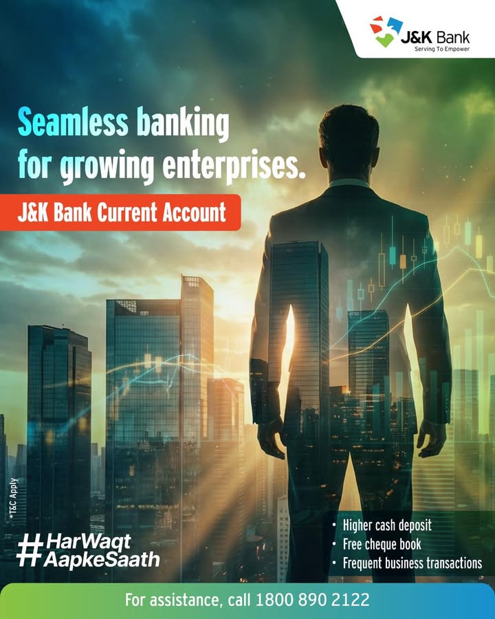 Manage your business transactions with ease through a J K Bank Current Account
