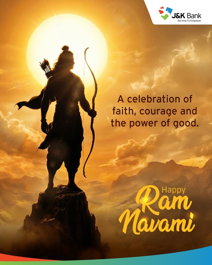 On this sacred day, may you be guided by the values of Lord Ram to stay ahead in life